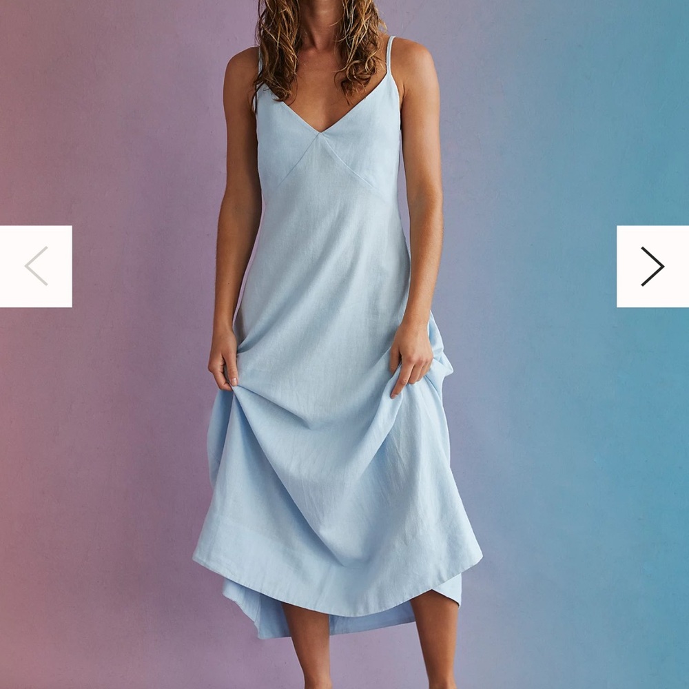 Free people Emmers linen midi dress